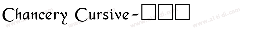 Chancery Cursive字体转换